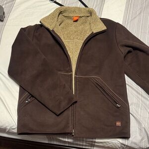 Hugo Boss men’s  Fleece Jacket with Tan Lining